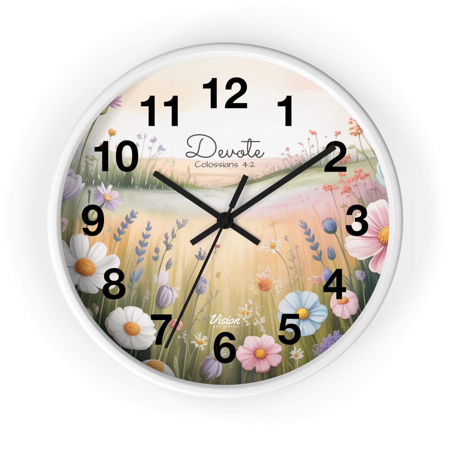 *NEW* Faithful "Devote" Wall Clock (Colossians 4:2)
