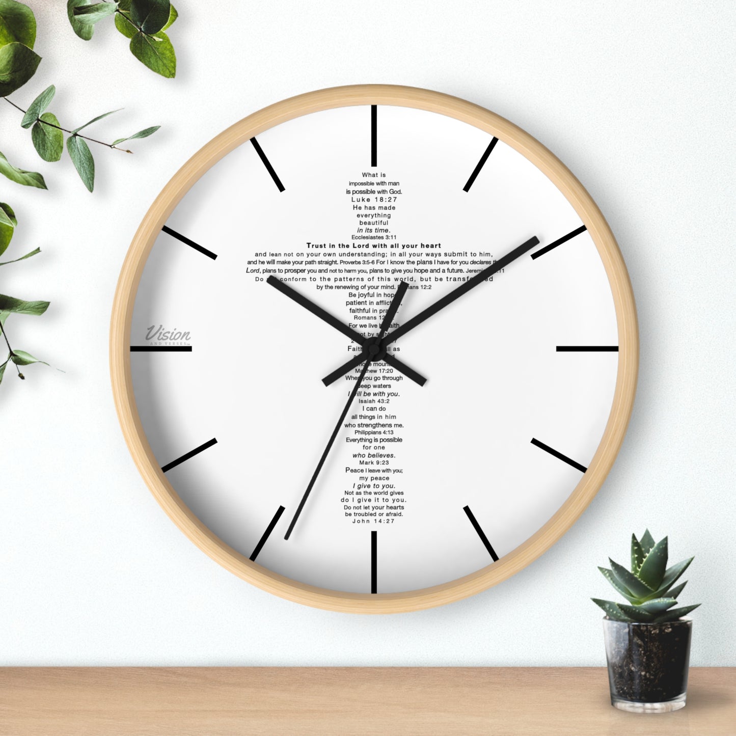 The Challenge Cross - Wall Clock