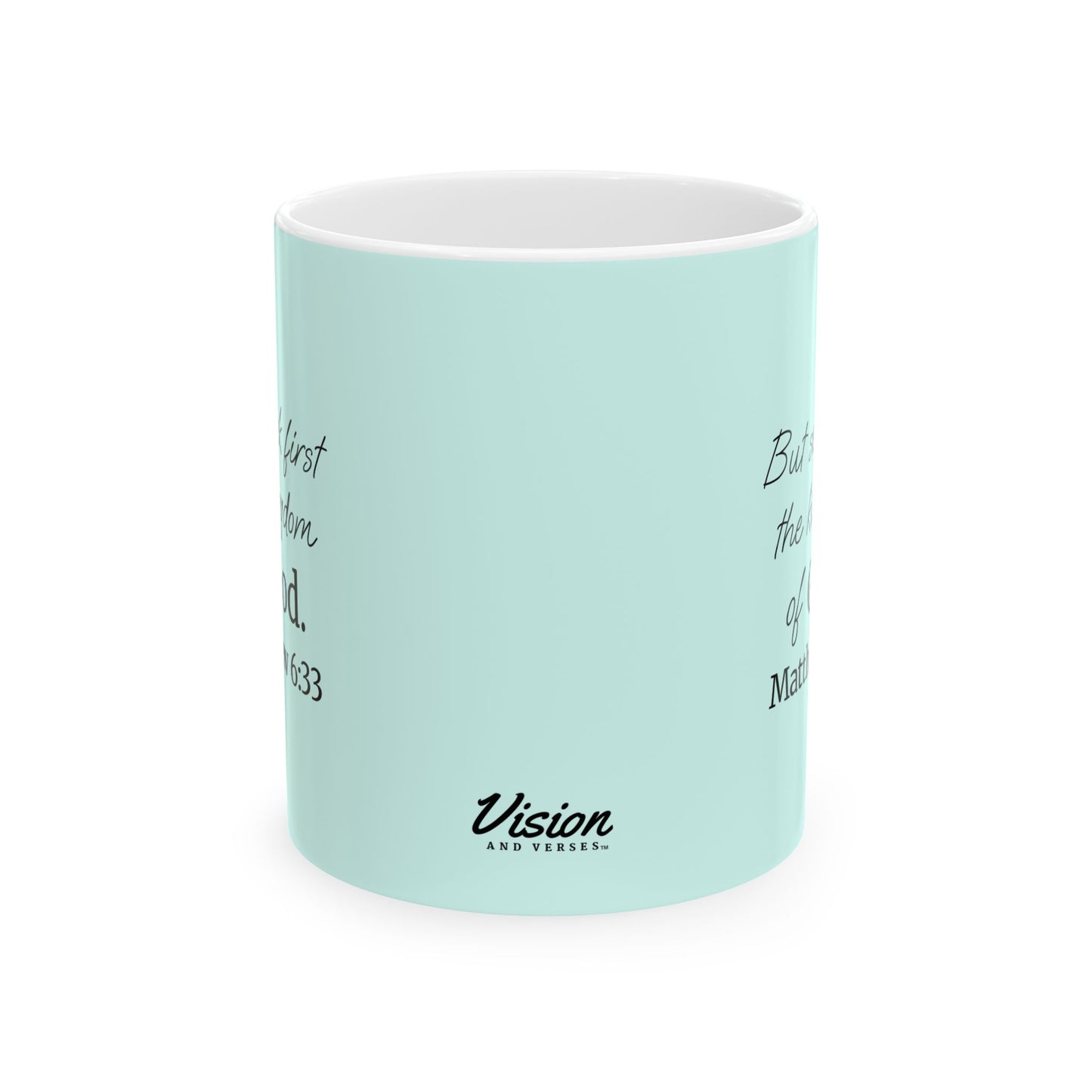 *NEW* Inspirational Ceramic Mug (11oz, 15oz) | Matthew 6:33