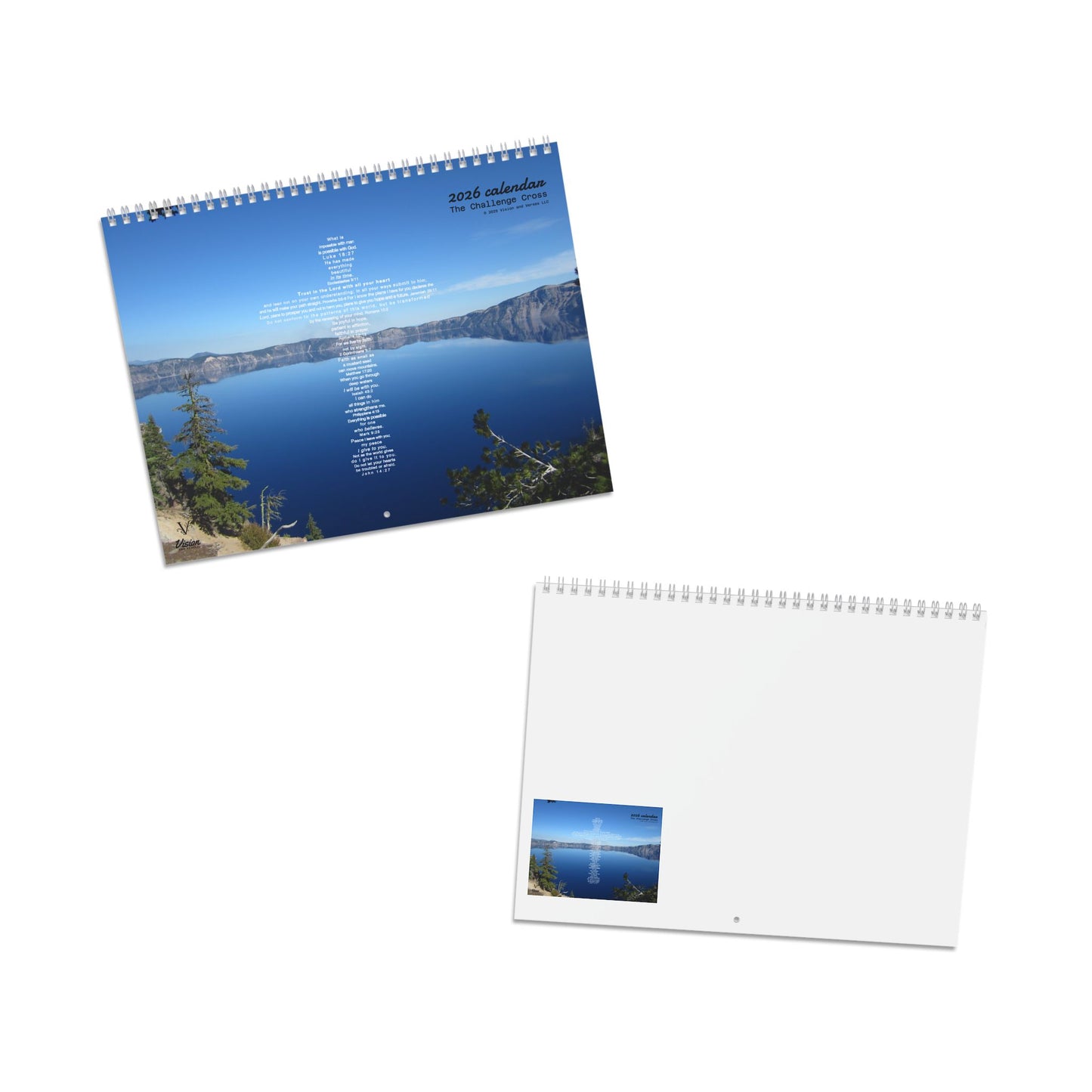 2026 Inspirational Desk Calendar (The Challenge Cross)