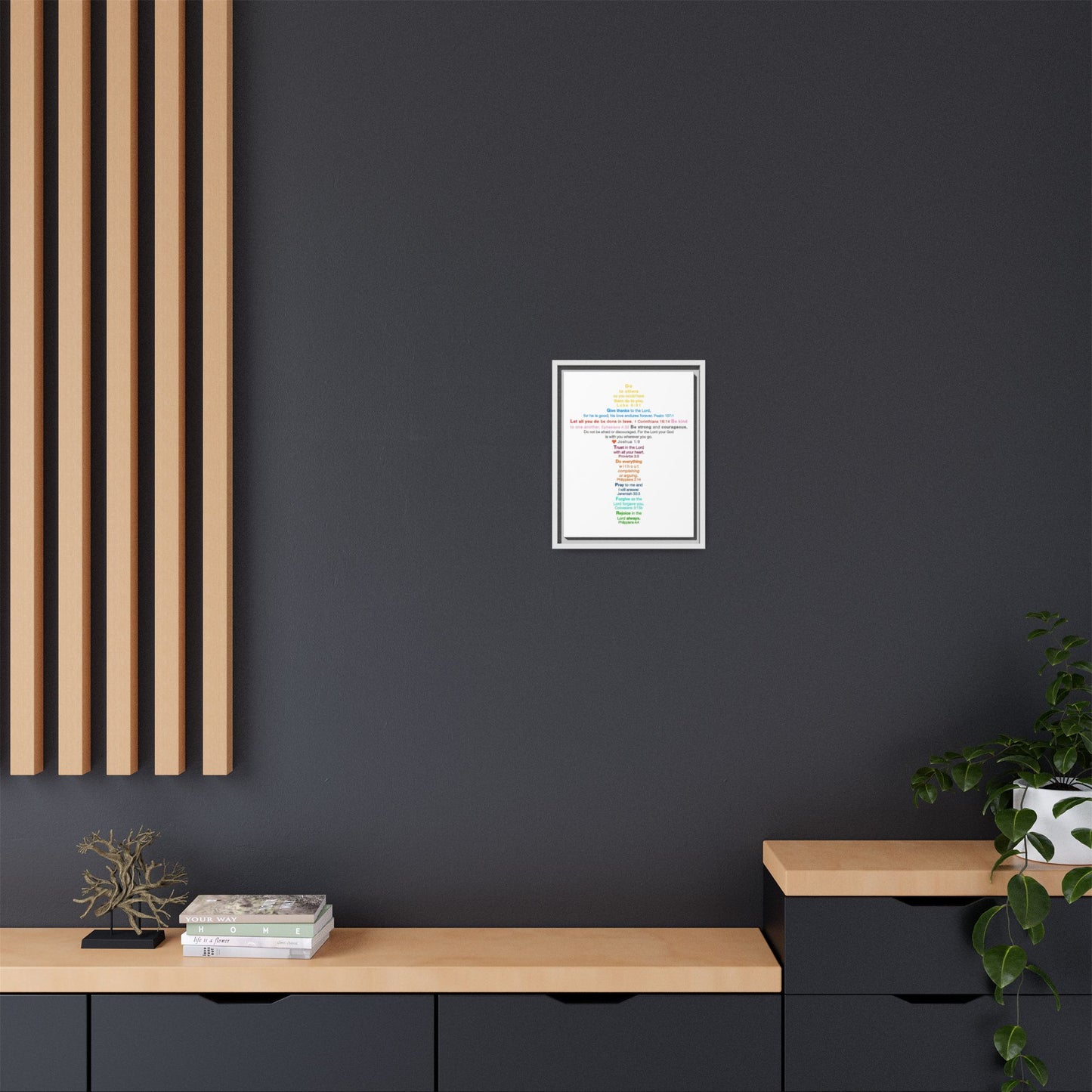 The Kids Cross - Framed Canvas Wall Art