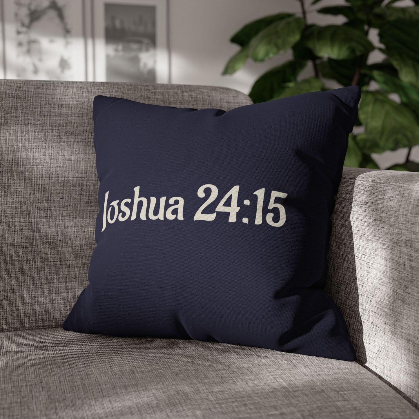 Charming Scripture Pillowcase (Joshua 24:15)