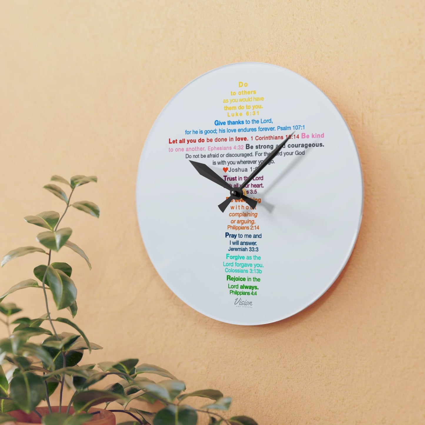 The Kids Cross - Acrylic Wall Clock