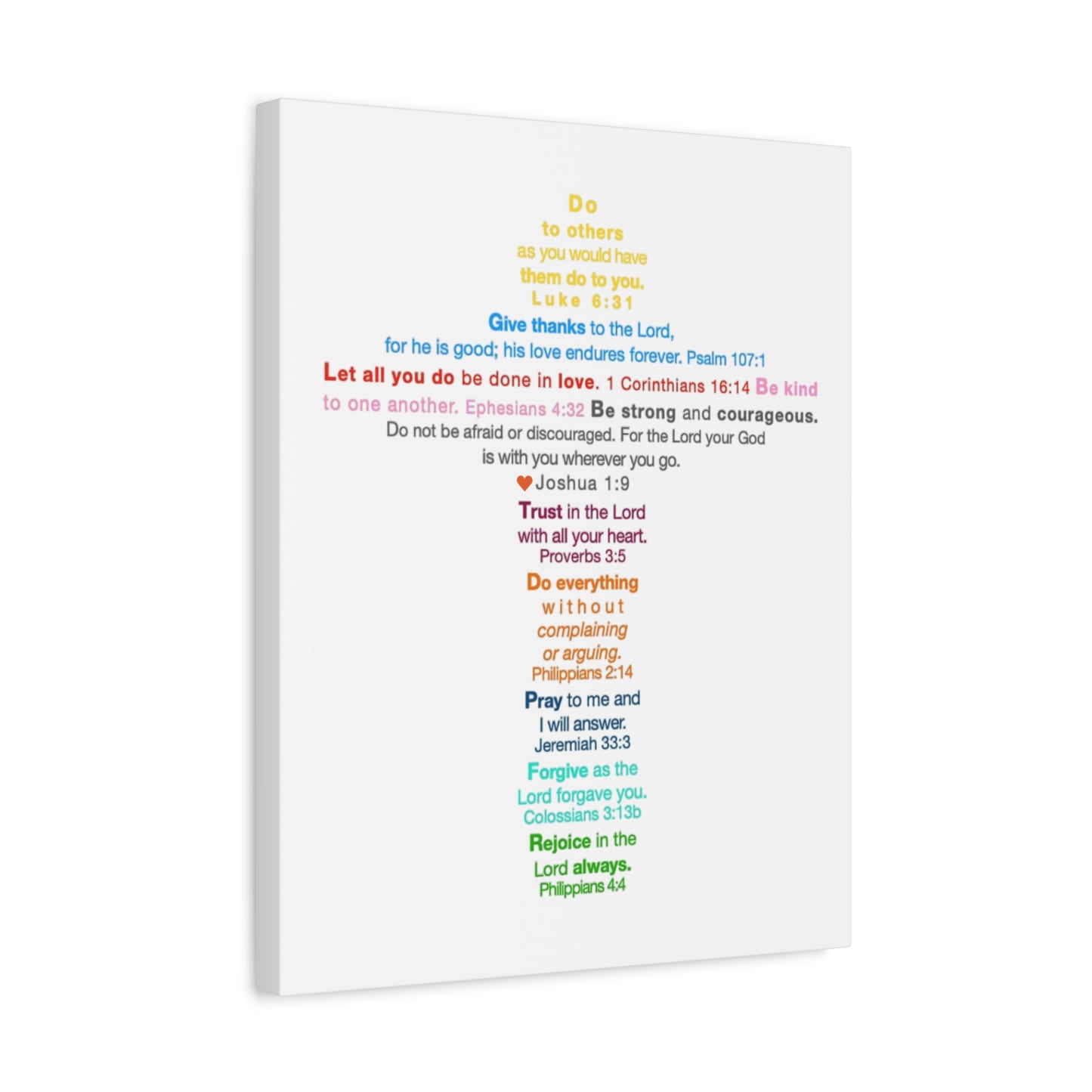 The Kids Cross - Unframed Canvas Wall Art