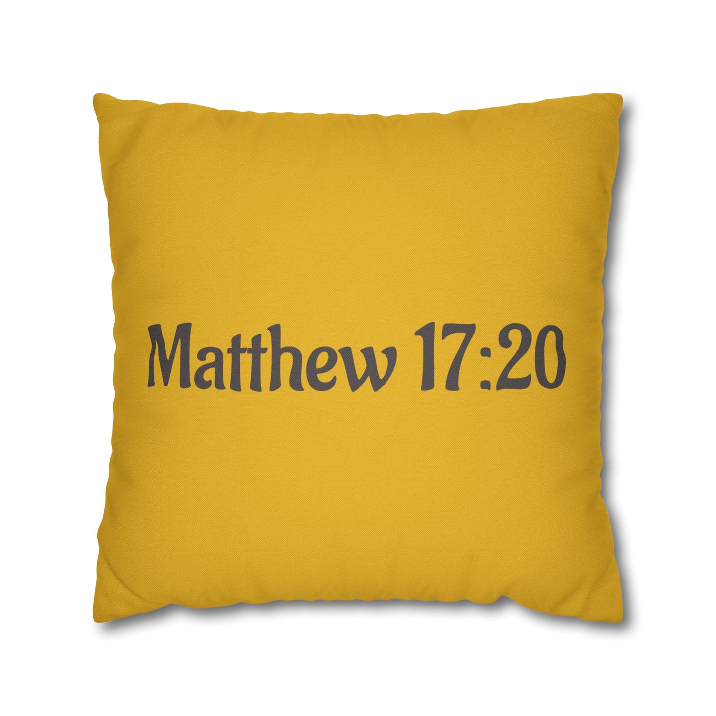 Charming Scripture Pillowcase (Matthew 17:20)