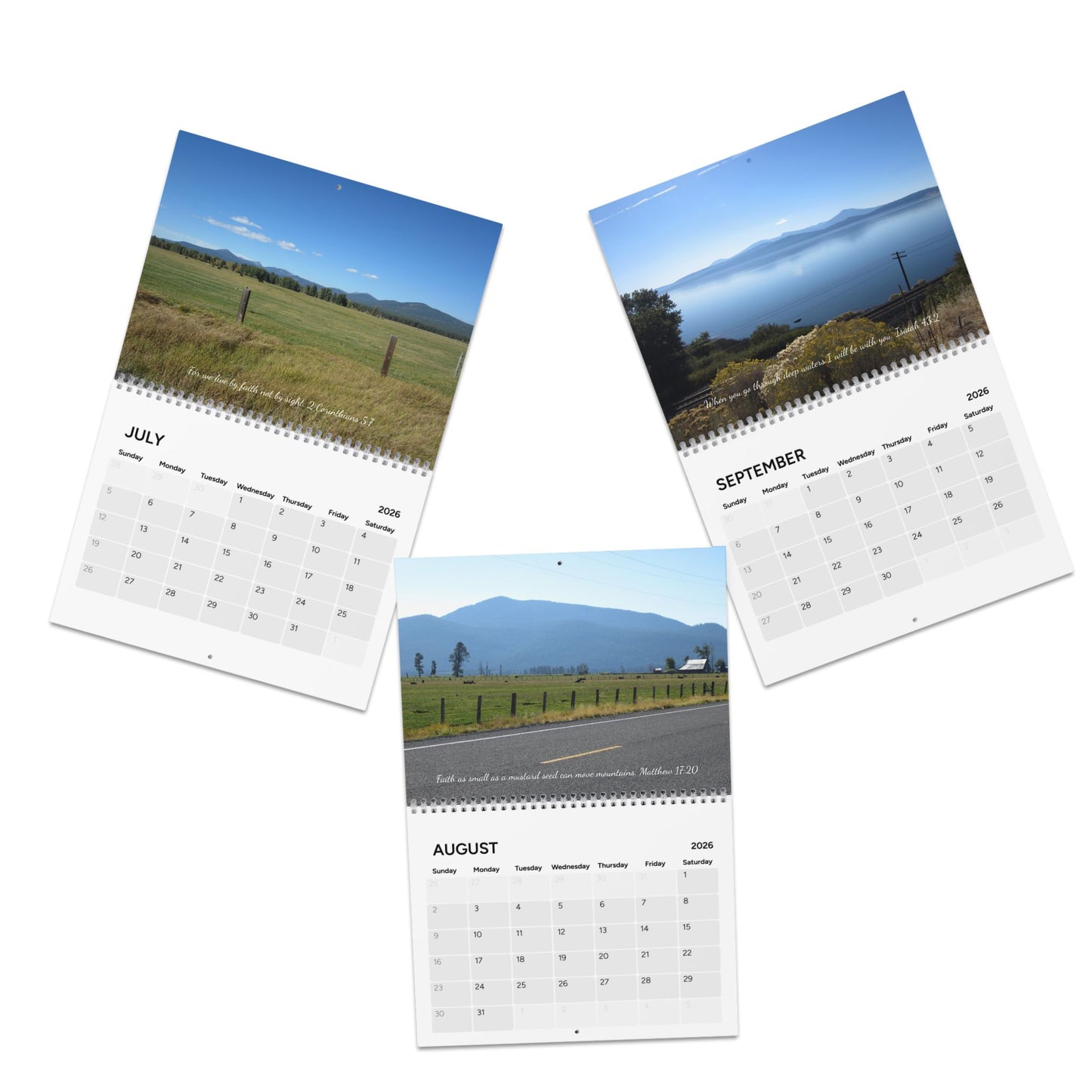 2026 Inspirational Desk Calendar (The Challenge Cross)