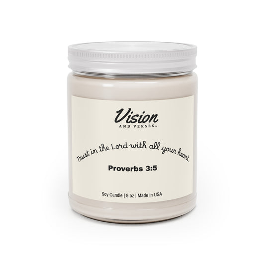 Proverbs 3:5 | Scripture Scented Soy Candle (9 oz)