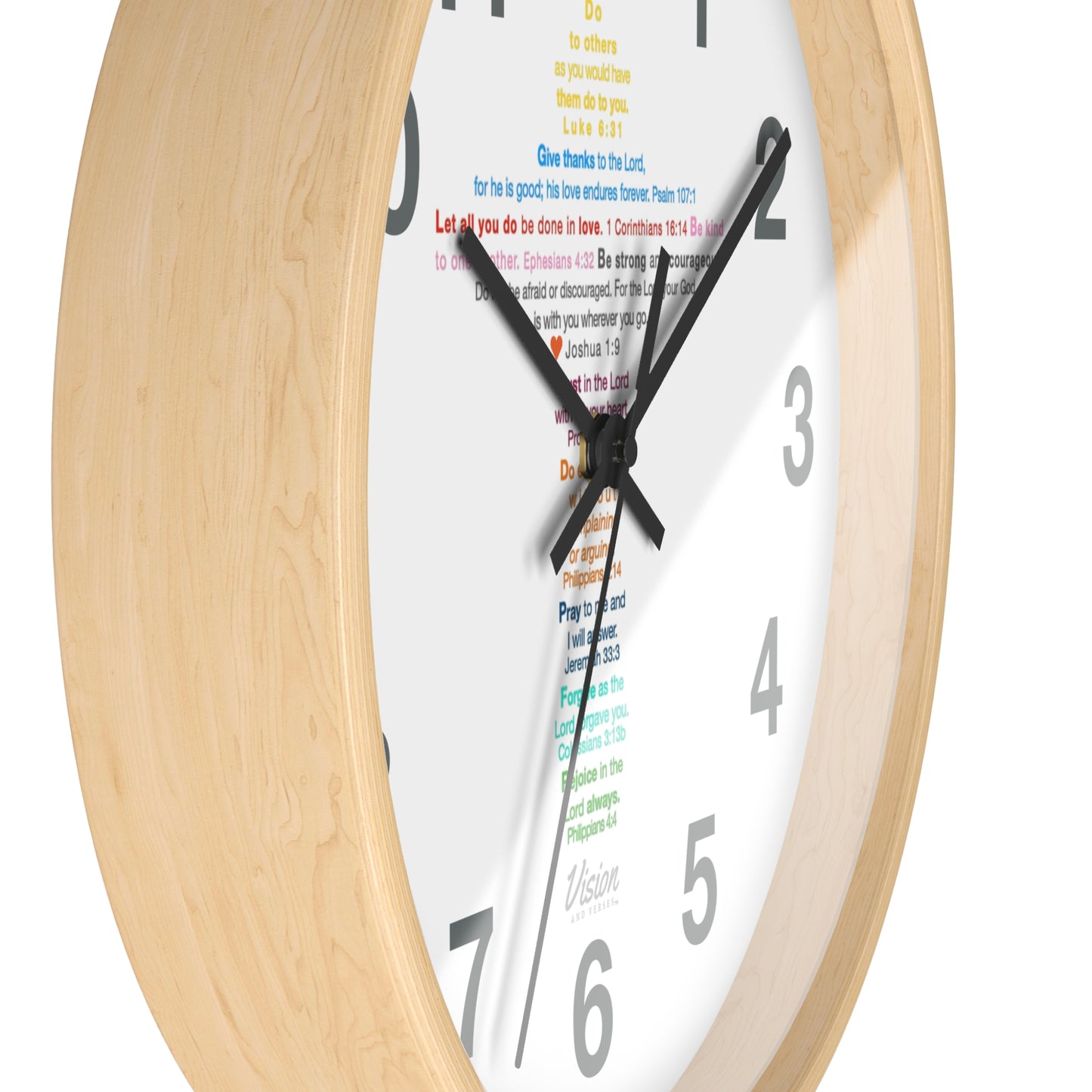 *MOST SOLD* The Kids Cross - Wall Clock (numbers)