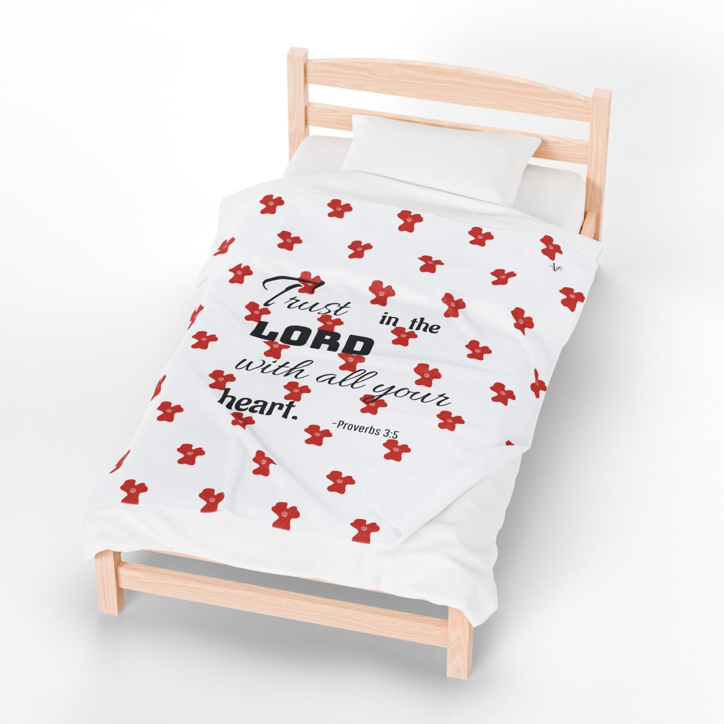 *NEW* Poppy Plush Blanket (Proverbs 3:5)