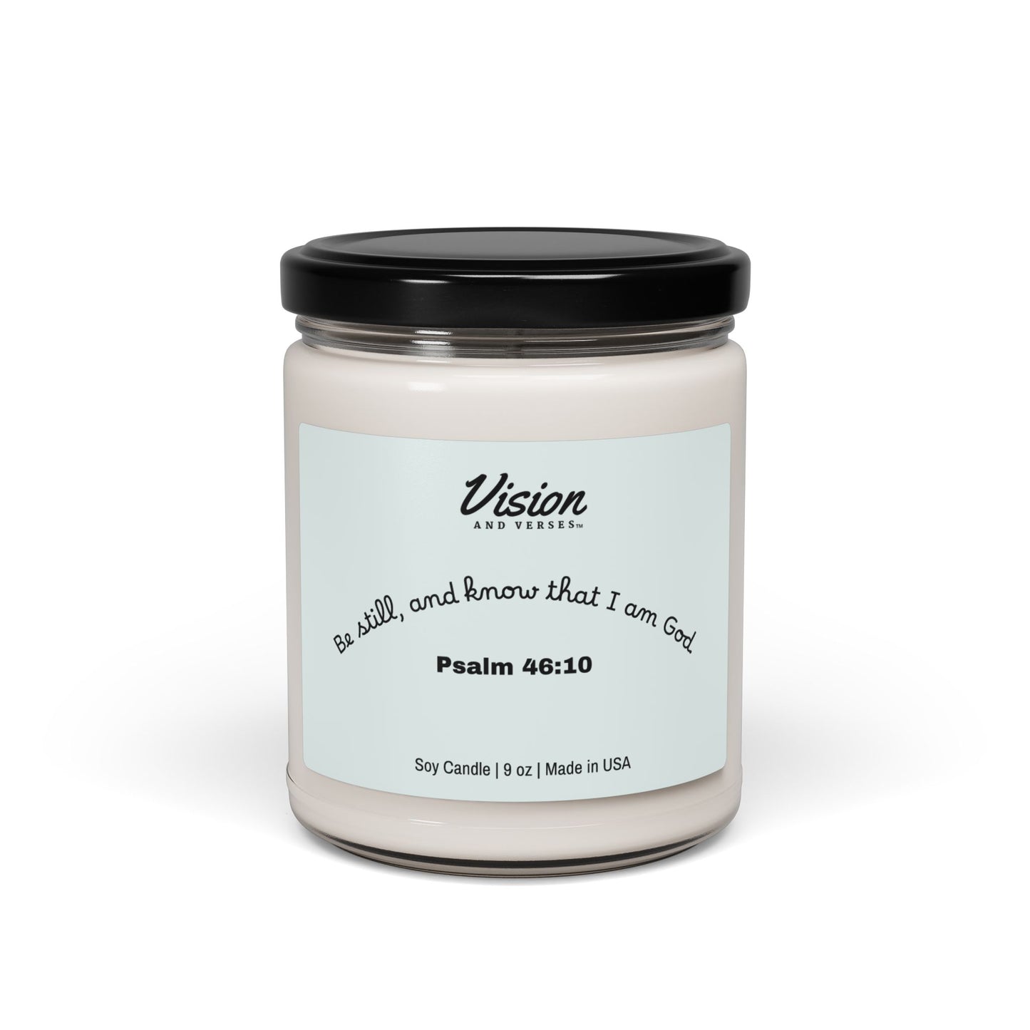 Psalm 46:10 | Scripture Scented Soy Candle (9oz)