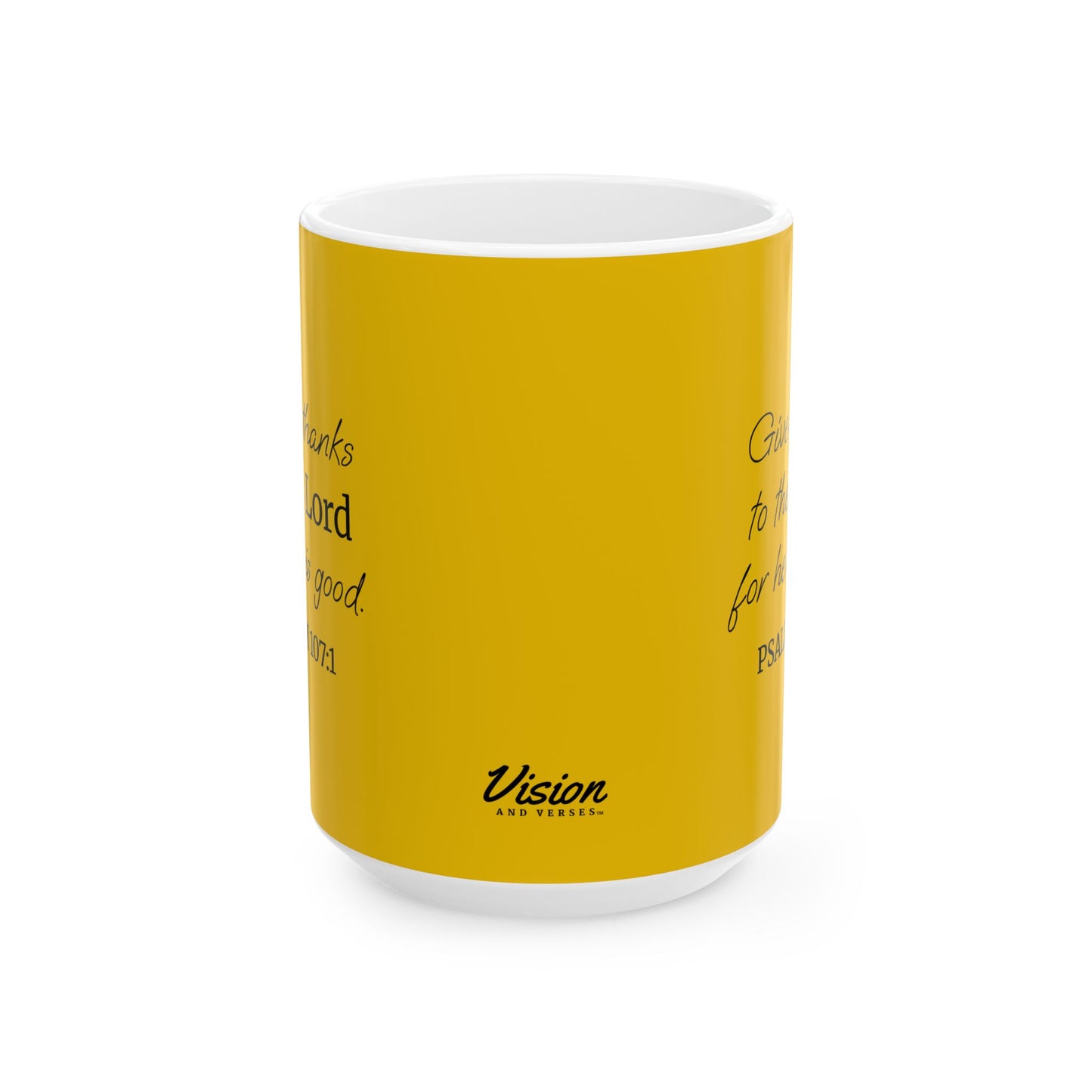 *NEW* Inspirational Ceramic Mug (11oz, 15oz) | Psalm 107:1