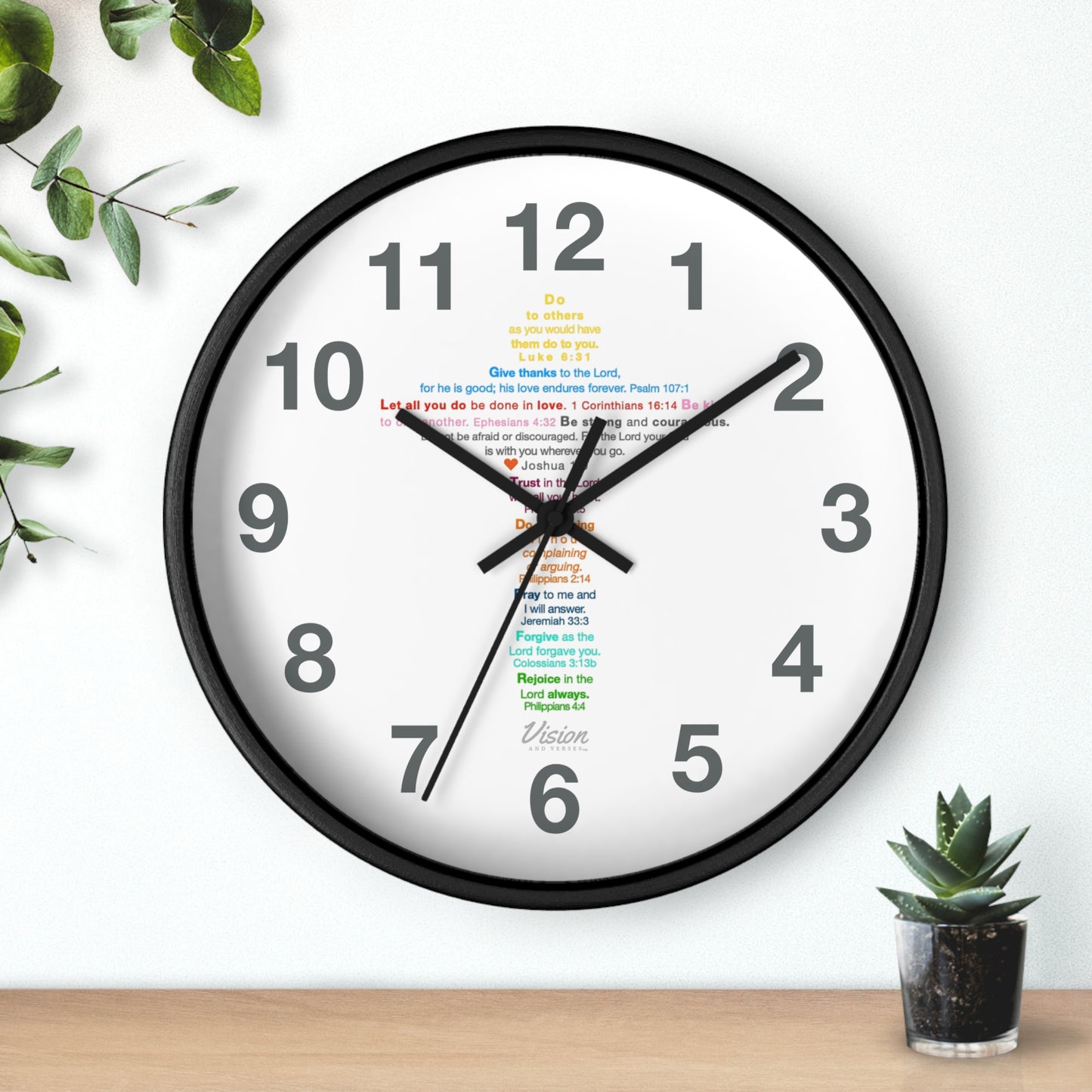 *MOST SOLD* The Kids Cross - Wall Clock (numbers)