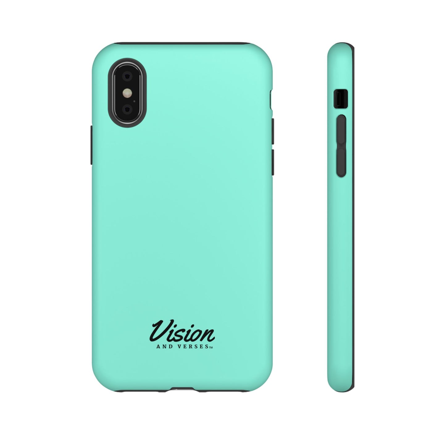 Aquamarine Vision and Verses Tough Phone Case