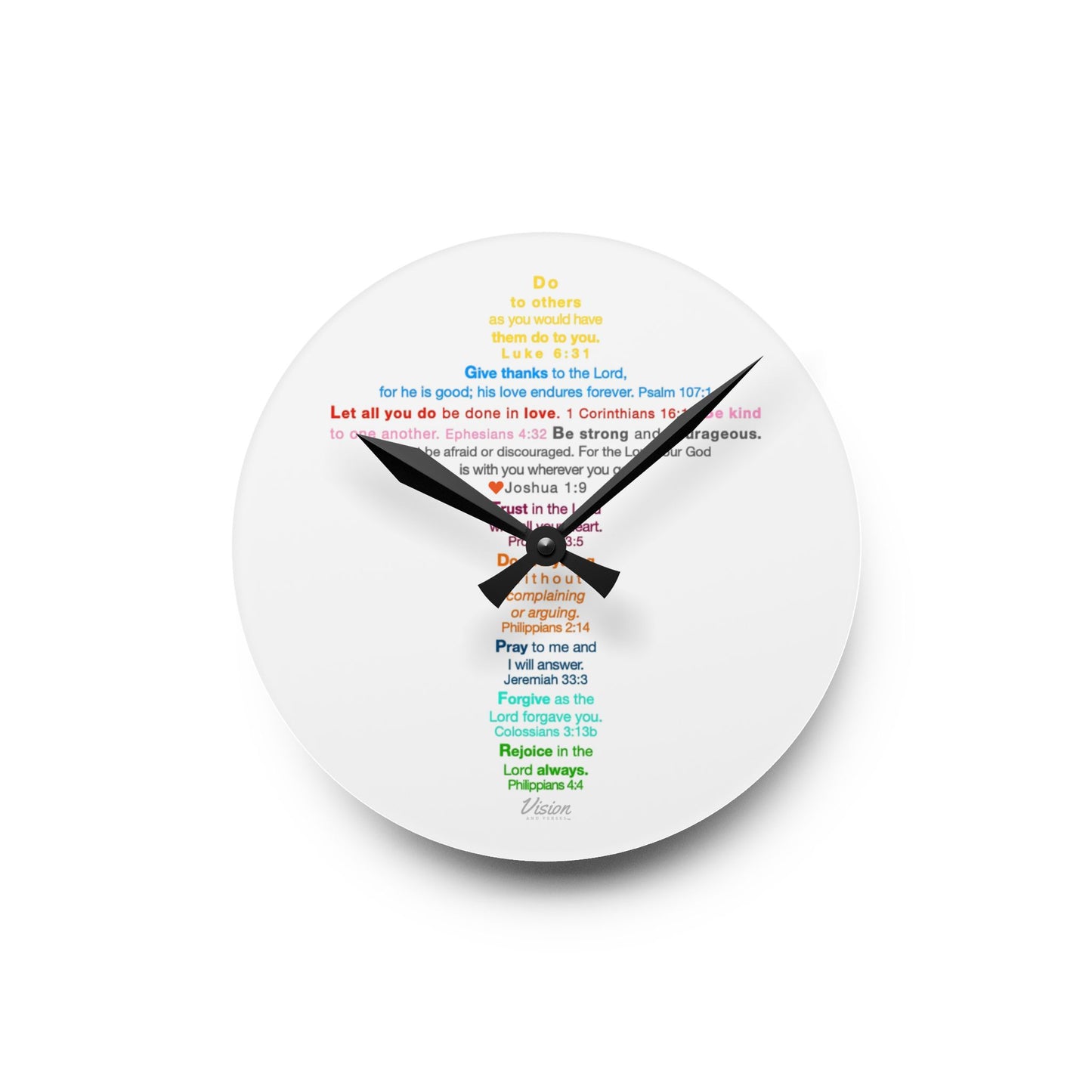 The Kids Cross - Acrylic Wall Clock
