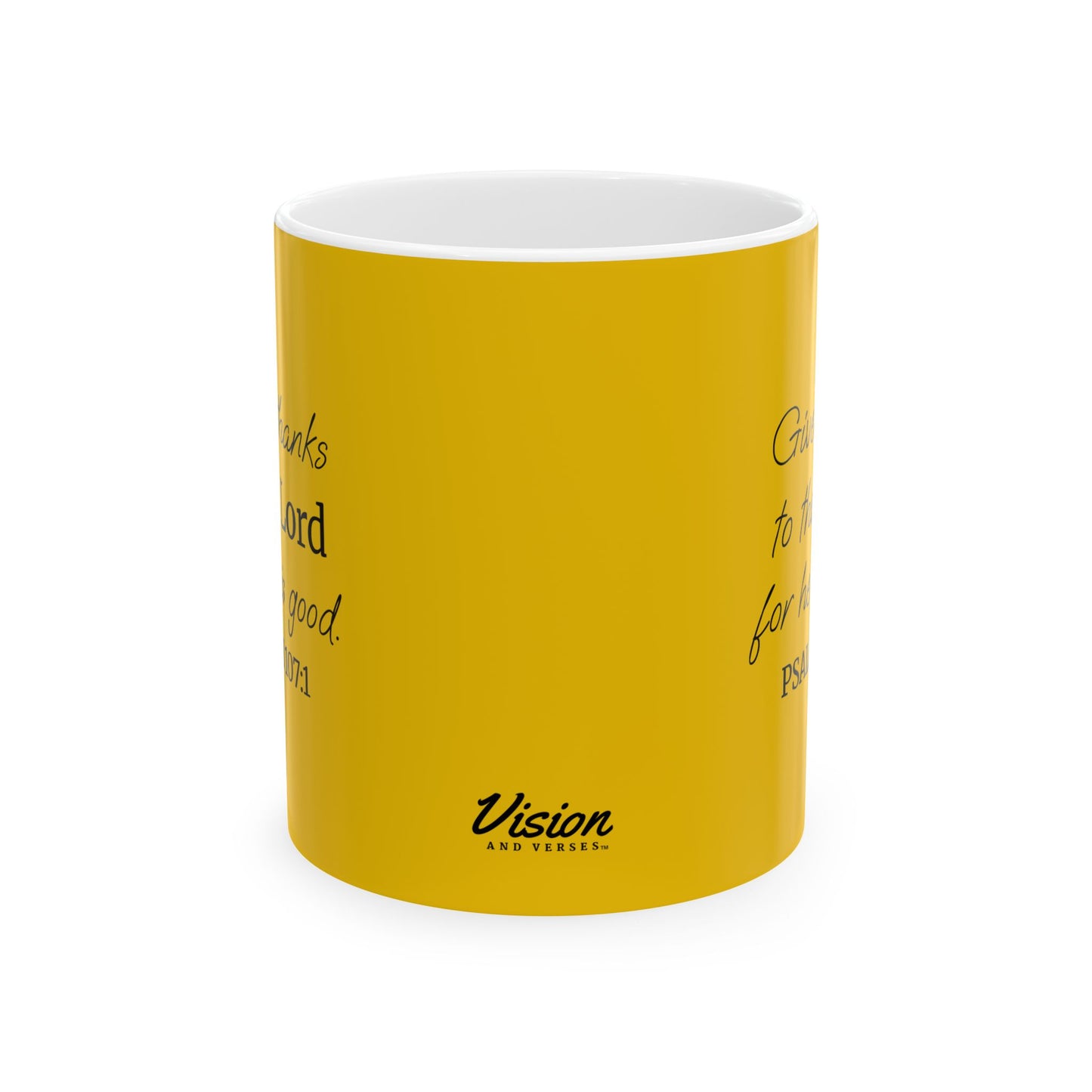 *NEW* Inspirational Ceramic Mug (11oz, 15oz) | Psalm 107:1
