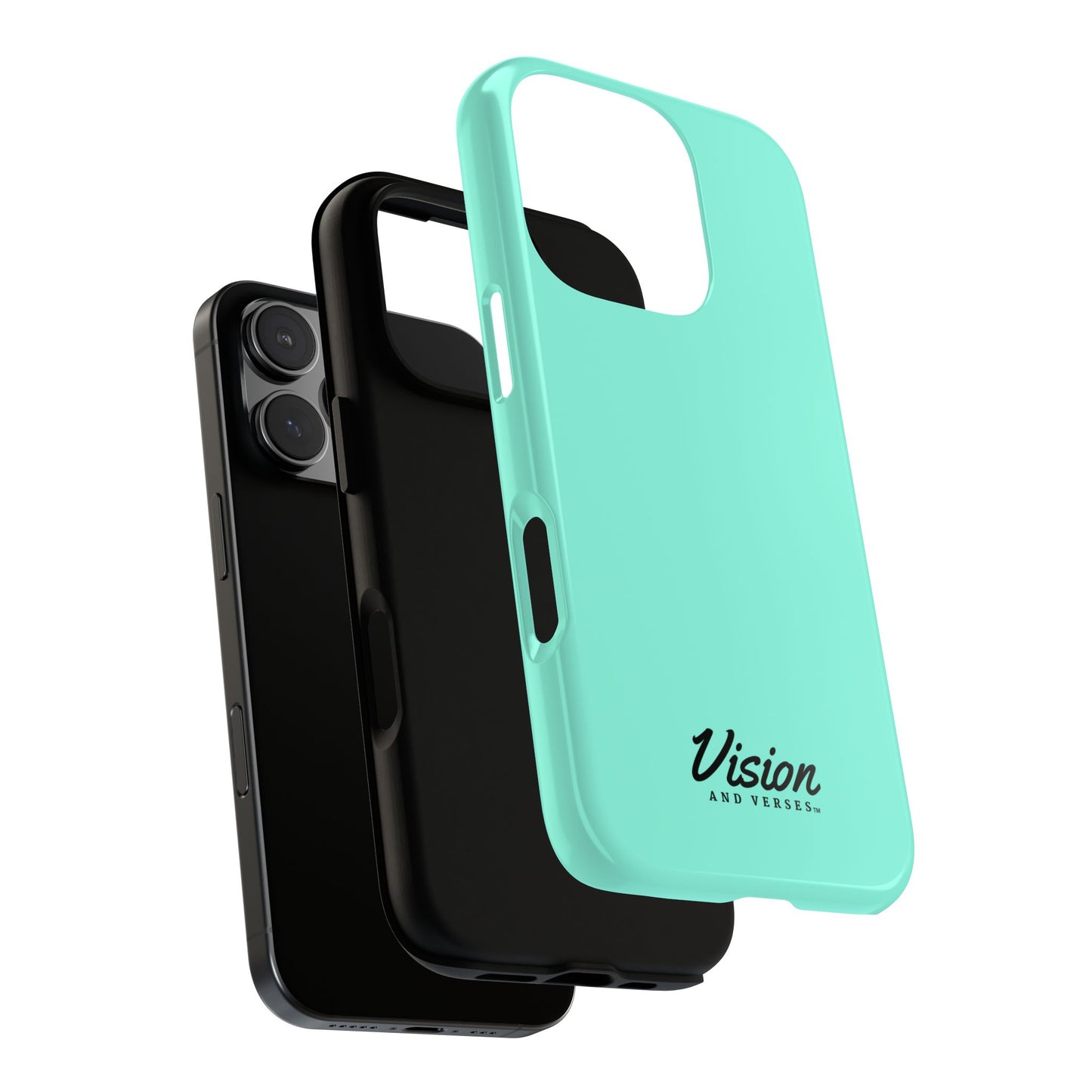 Aquamarine Vision and Verses Tough Phone Case