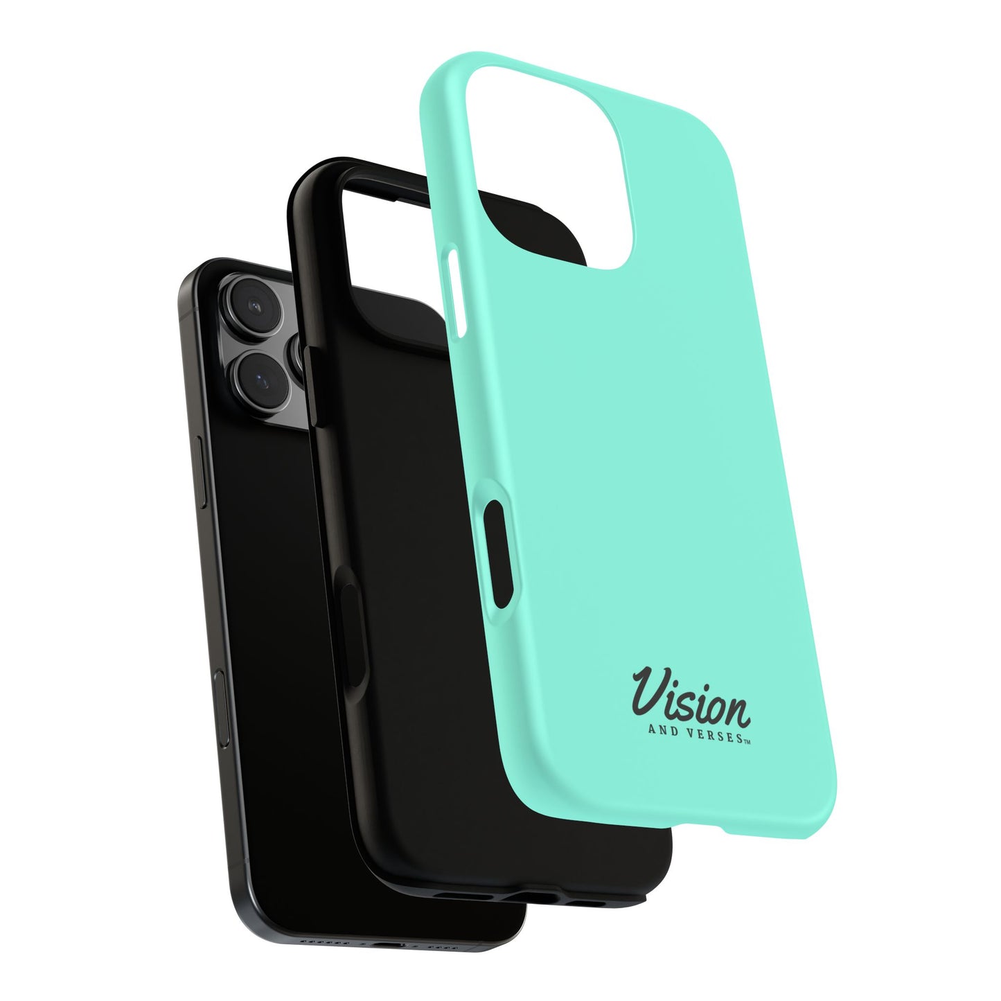 Aquamarine Vision and Verses Tough Phone Case