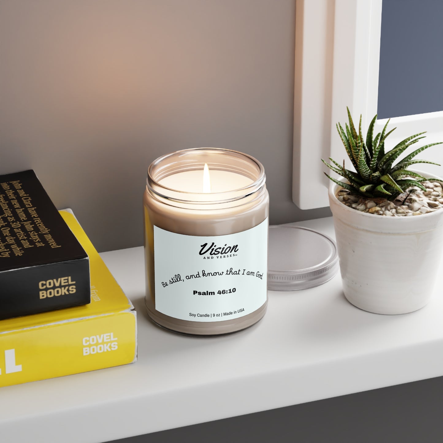 Psalm 46:10 | Scripture Scented Soy Candle (9oz)
