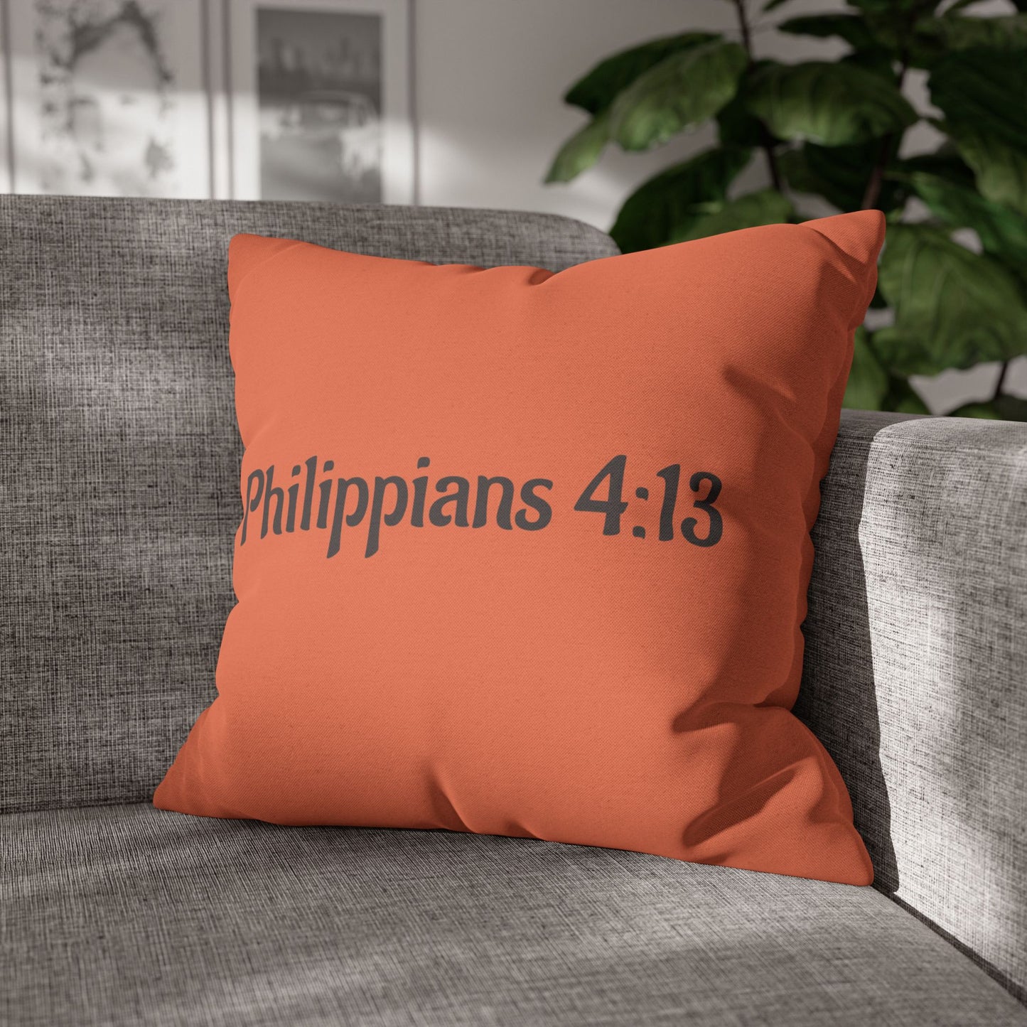 Charming Scripture Pillowcase (Philippians 4:13)