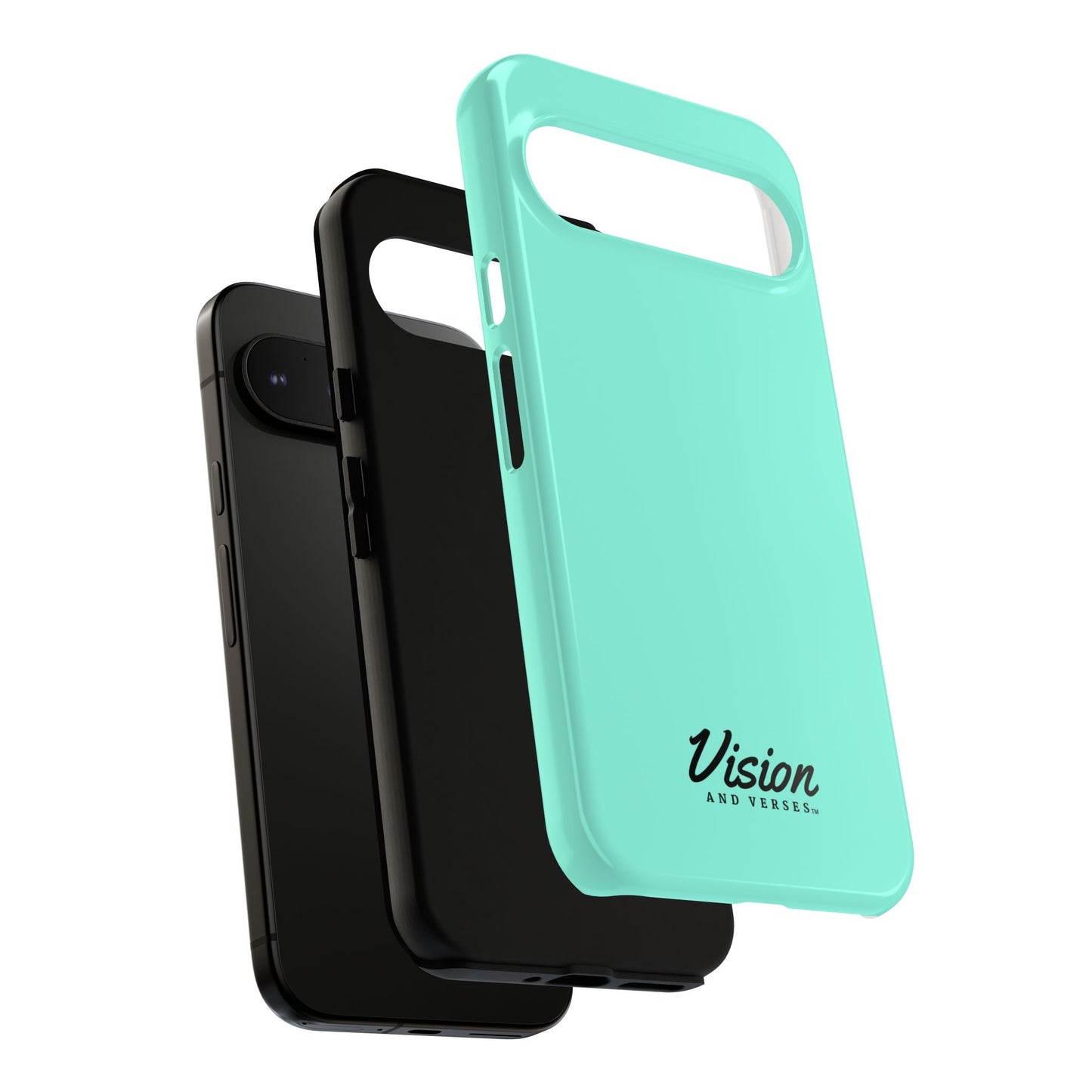 Aquamarine Vision and Verses Tough Phone Case
