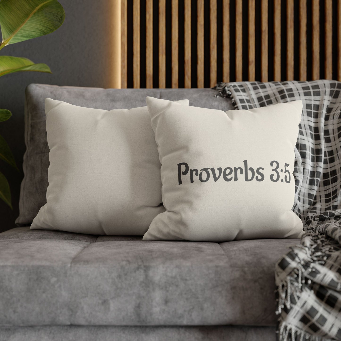 Charming Scripture Pillowcase (Proverbs 3:5)