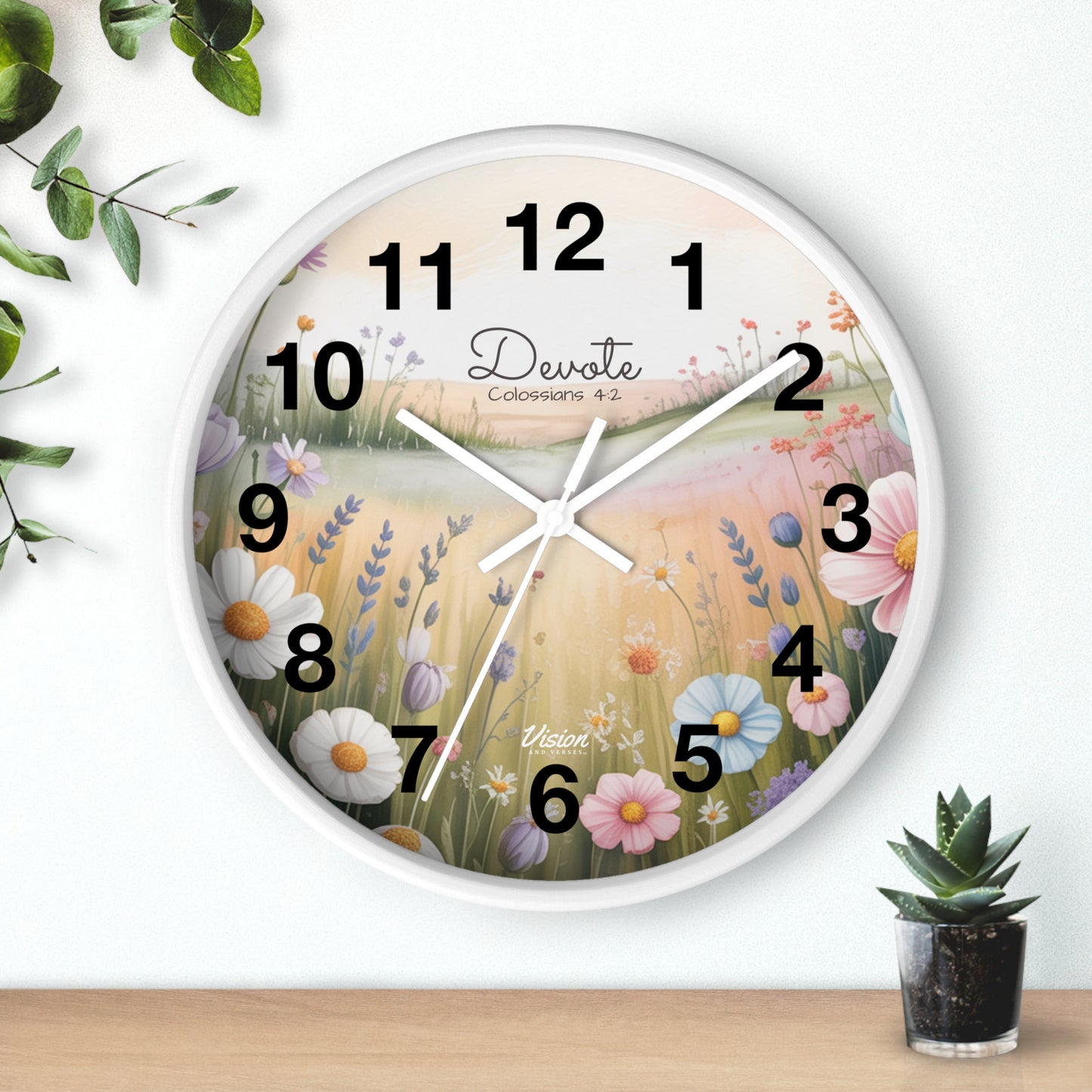*NEW* Faithful "Devote" Wall Clock (Colossians 4:2)